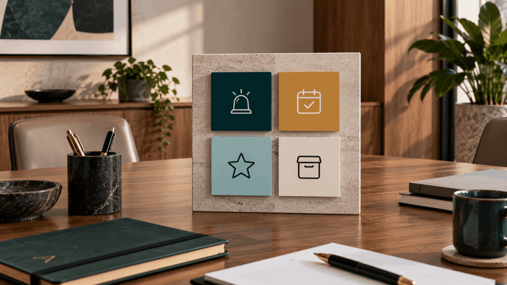 Cuatro criterios visuales para distinguir urgencia, prioridad, oportunidad y archivo de una propuesta técnica